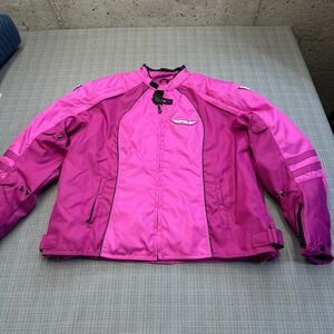 Fly Racing Womens 2XL Pink Motorcycle Jacket Armor Riding Gear with Pads
